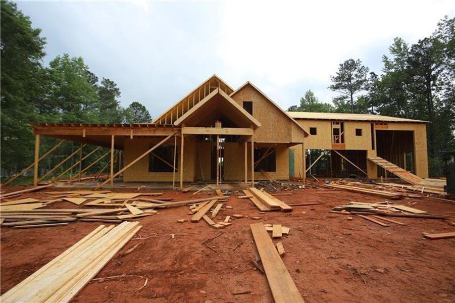 In-progress construction of a new home in , Carrollton, GA (Image 33).