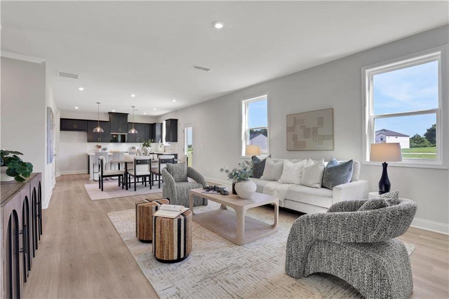 Furnished interior view inside a new home in Easton Walk, Lawrenceville (Image 15).