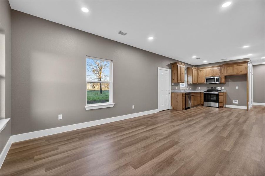 Living room and Kitchen