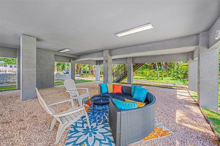 Exterior details and patio area of a home in , Tampa (Image 4). Exterior details and patio area of a home in , Tampa (Image 4).