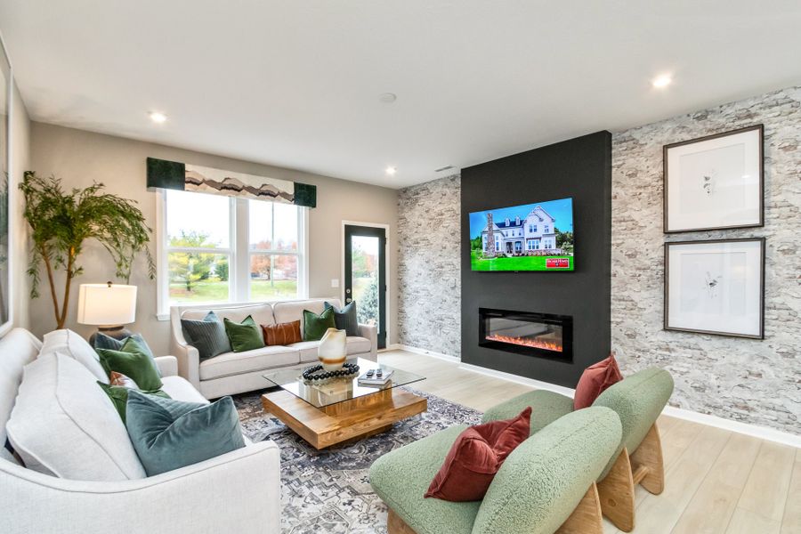 Representative furnished interior of a home built from the Wembley by Fischer Homes in Villas at Gold Creek, Dawsonville (Image 16).