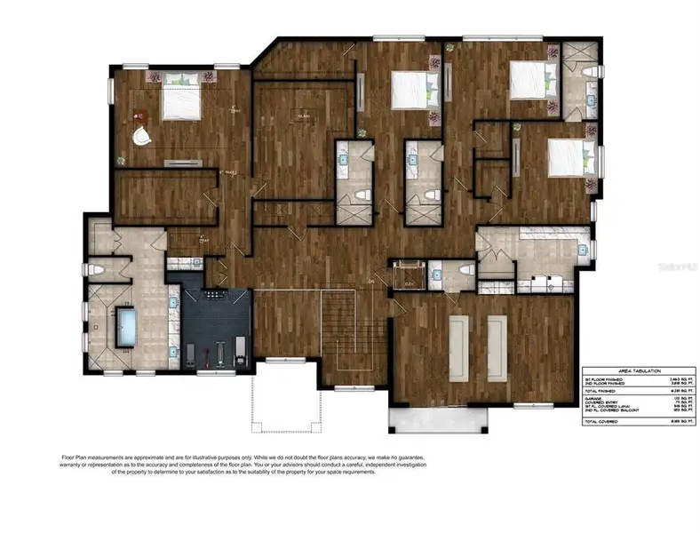 2D floor plan layout of this home in , Tampa, FL (Image 4).