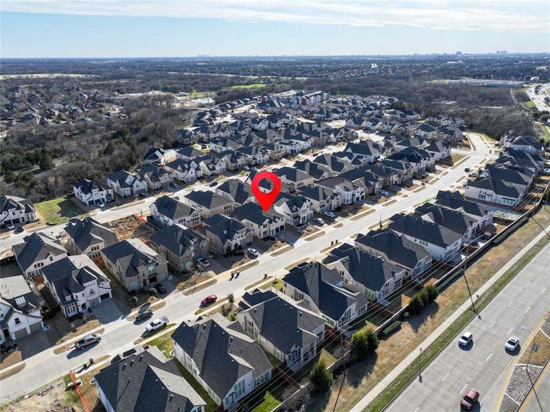 Bird's eye view featuring a residential view