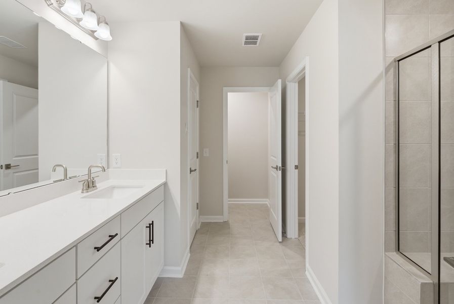 Furnished interior view inside a new home in Ashley Walk Townes, Charleston (Image 8). Furnished interior view inside a new home in Ashley Walk Townes, Charleston (Image 8).
