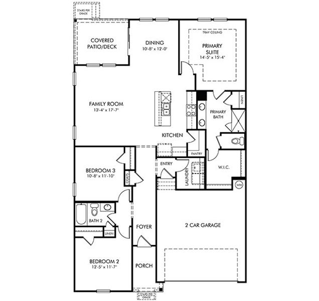 2D floor plan layout of this home in Wyncliff, Clarksville, TN (Image 2).