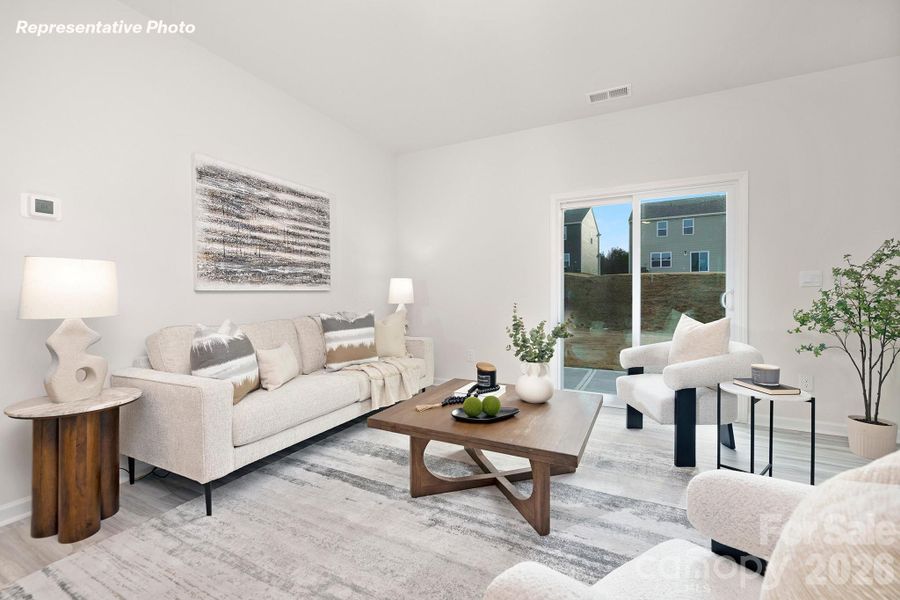 Furnished interior view inside a new home in Huffman Ridge, Hickory (Image 22).