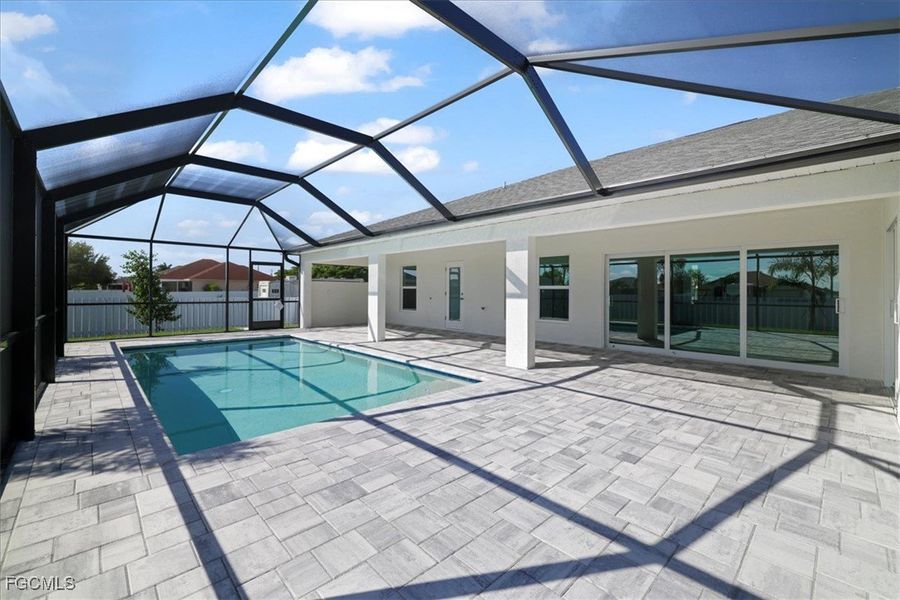 Exterior details and patio area of a home in Cape Coral, Cape Coral (Image 22).