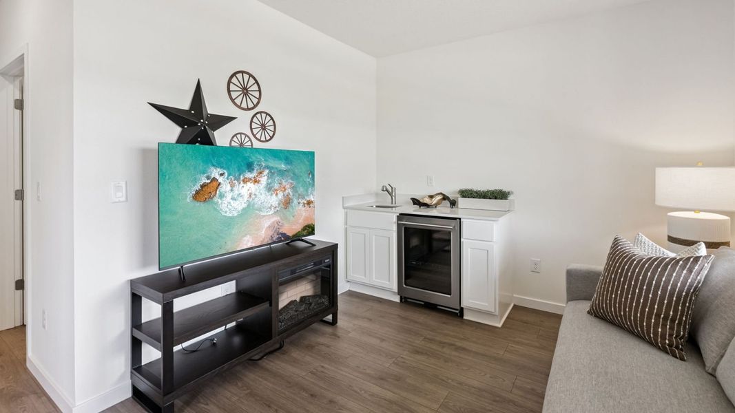 Furnished interior view inside a new home in Harmony West, St. Cloud (Image 11).