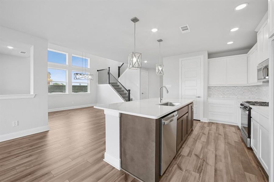 Furnished interior view inside a new home in Treeline, Justin (Image 12). Furnished interior view inside a new home in Treeline, Justin (Image 12).