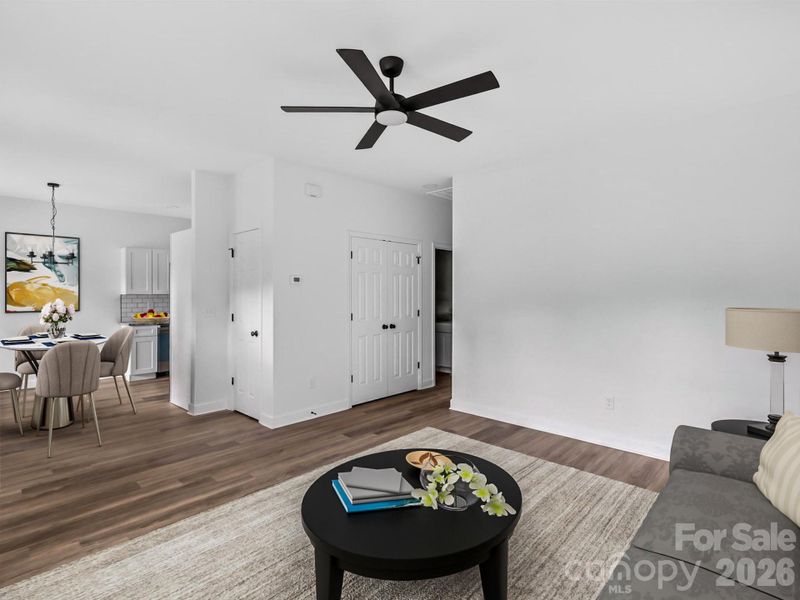 Furnished interior view inside a new home in , Hickory (Image 15).