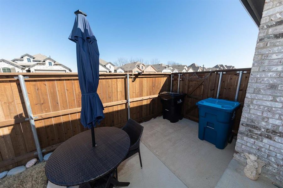 Exterior details and patio area of a home in , Denison (Image 24). Exterior details and patio area of a home in , Denison (Image 24).