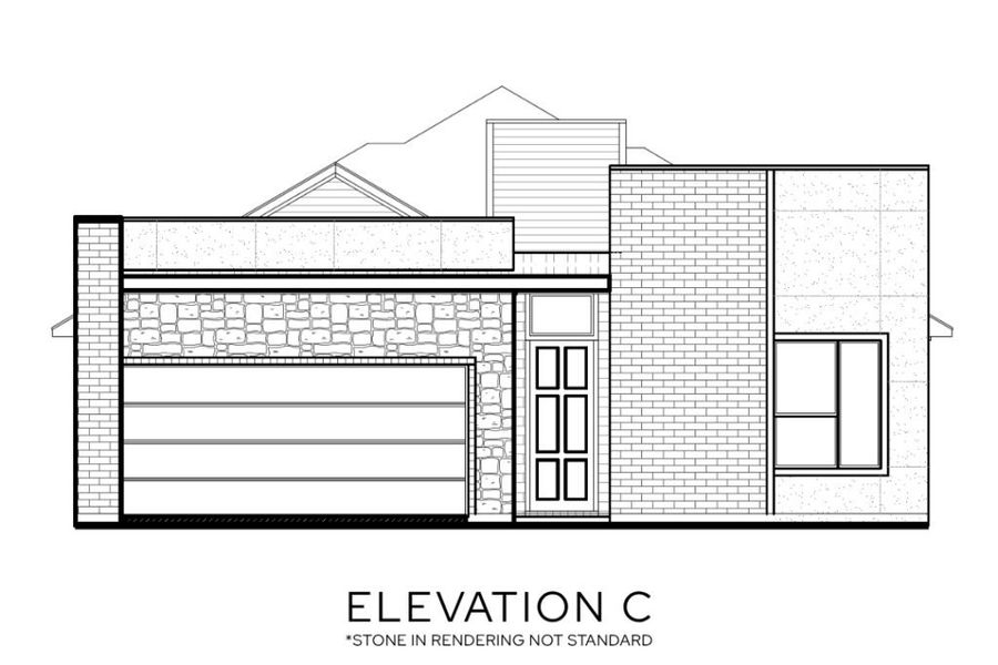 Representative rendering of the exterior for the The Reunion by Lillian Custom Homes (Image 29).