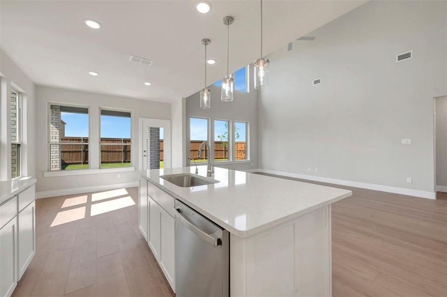 Furnished interior view inside a new home in Lily Creek at Sutton Fields, Aubrey (Image 14).