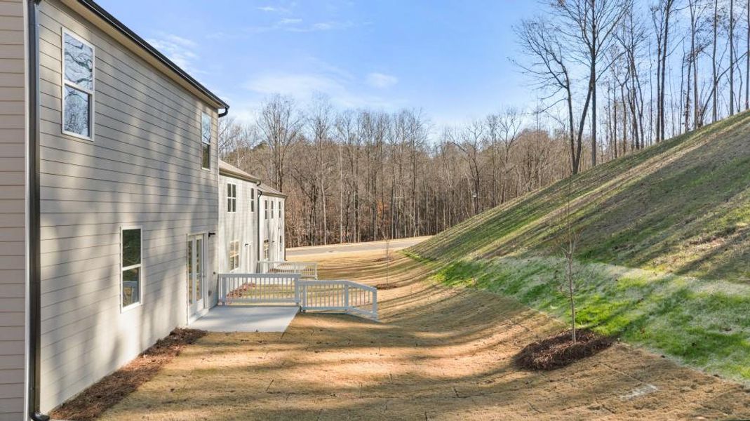 Exterior details and patio area of a home in Oconee Overlook, Gainesville (Image 23). Exterior details and patio area of a home in Oconee Overlook, Gainesville (Image 23).