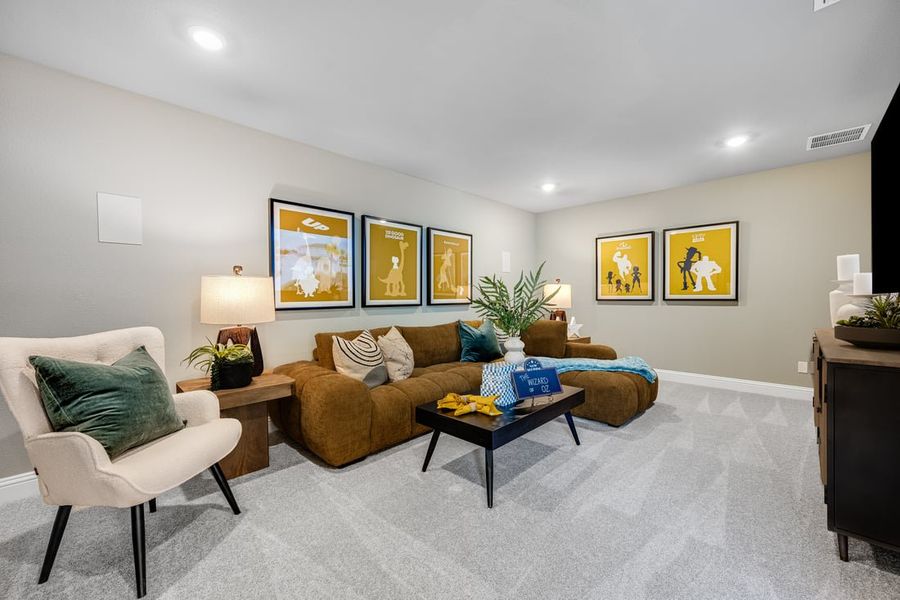 Furnished interior view inside a new home in South Oak, Lakewood Village (Image 17).