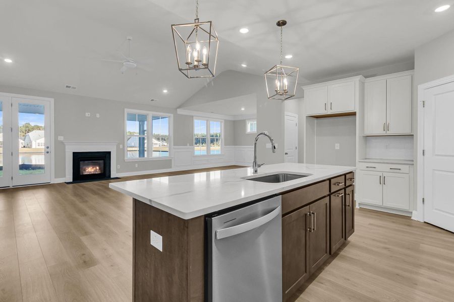Furnished interior view inside a new home in Tidewater at Lakes of Cane Bay, Summerville (Image 13).