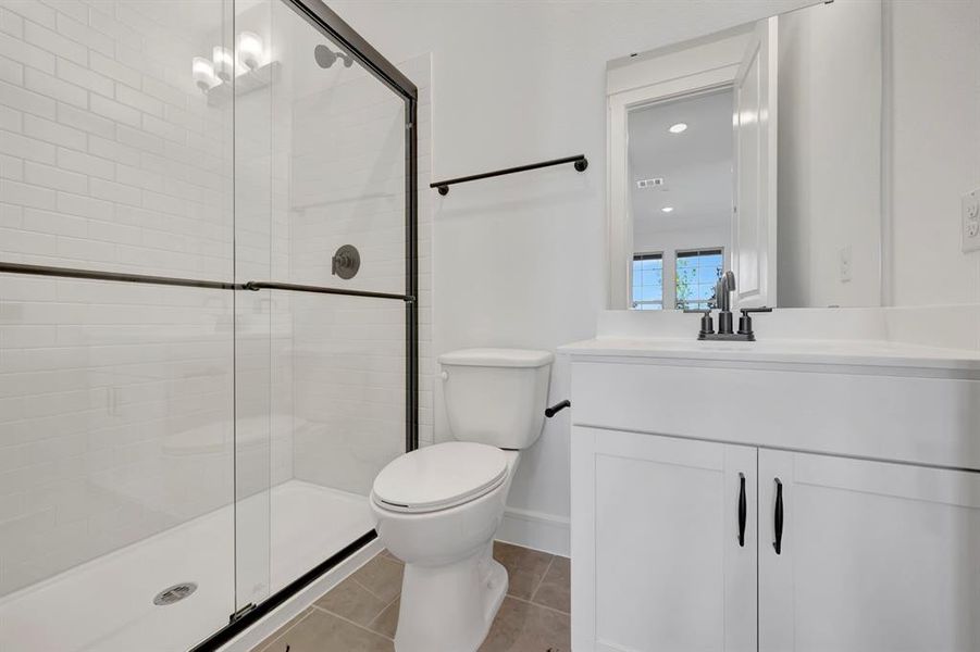 Furnished interior view inside a new home in Kreymer at the Park, Wylie (Image 29).