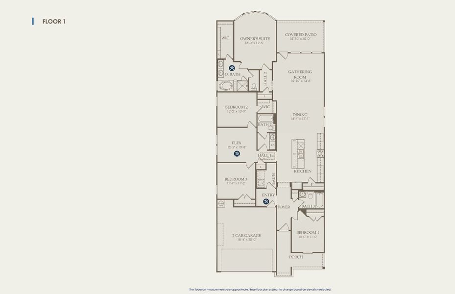 Haskell Floor Plan, Quick Move-In Home, Floor 1