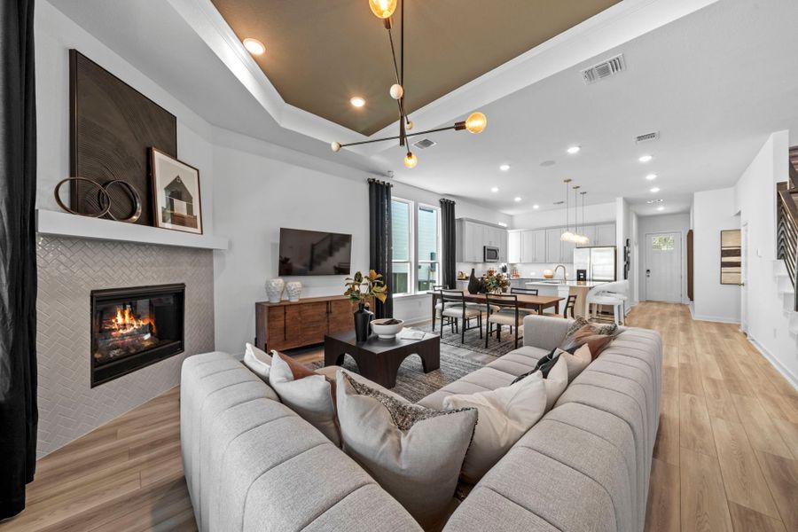 Representative furnished interior of a home built from the Jayton by Pulte Homes in Pulte Homes at Two Step Farm, Montgomery (Image 30). Representative furnished interior of a home built from the Jayton by Pulte Homes in Pulte Homes at Two Step Farm, Montgomery (Image 30).