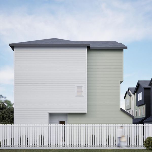 Exterior details and patio area of a home in , Houston (Image 3).