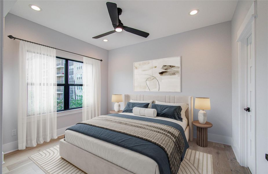 Furnished interior view inside a new home in , Houston (Image 18).