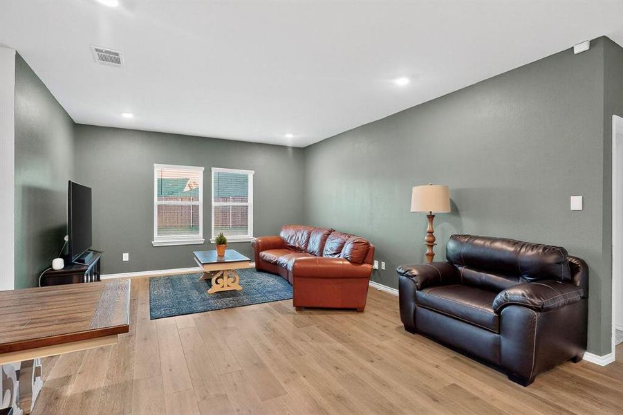 Furnished interior view inside a new home in , Providence Village (Image 5). Furnished interior view inside a new home in , Providence Village (Image 5).