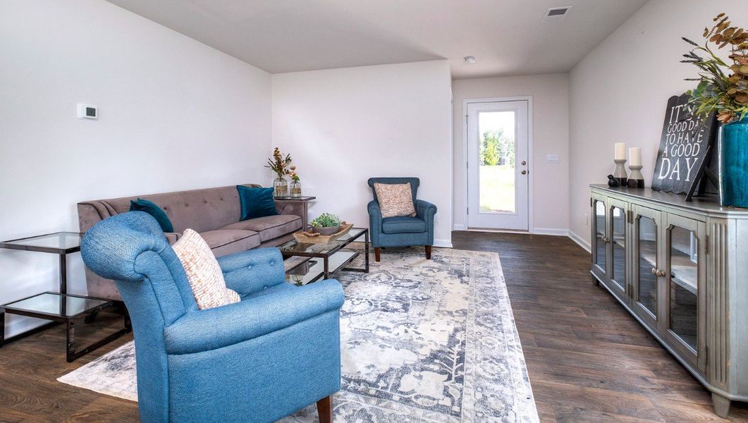 Furnished interior view inside a new home in Lockwood Landing, Supply (Image 7). Furnished interior view inside a new home in Lockwood Landing, Supply (Image 7).