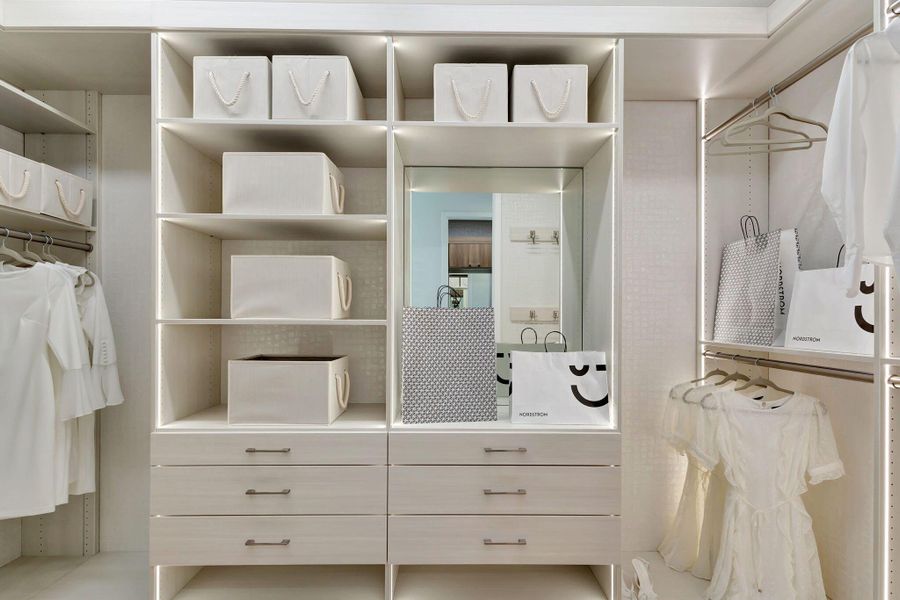 Furnished interior view inside a new home in Apex at Avenir, Palm Beach Gardens (Image 45).