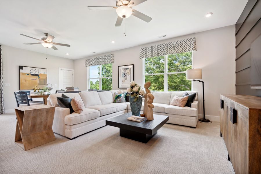 Representative furnished interior of a home built from the Stowe by Tri Pointe Homes in Seven Oaks, Belmont (Image 8). Representative furnished interior of a home built from the Stowe by Tri Pointe Homes in Seven Oaks, Belmont (Image 8).