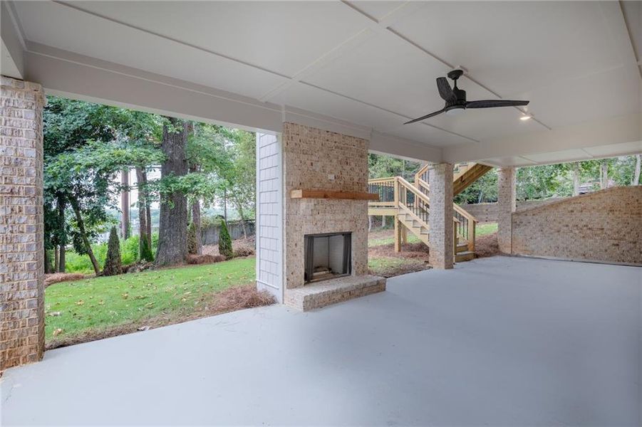 Exterior details and patio area of a home in , Atlanta (Image 25).