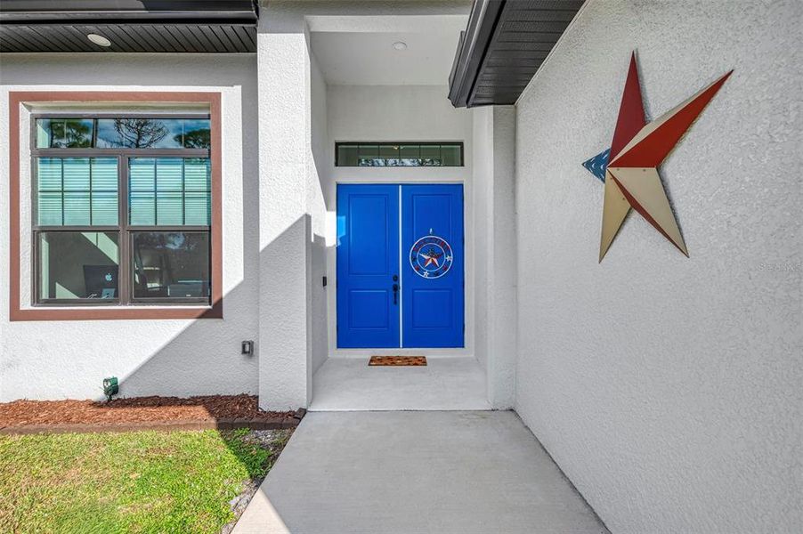 Exterior details and patio area of a home in , North Port (Image 34).