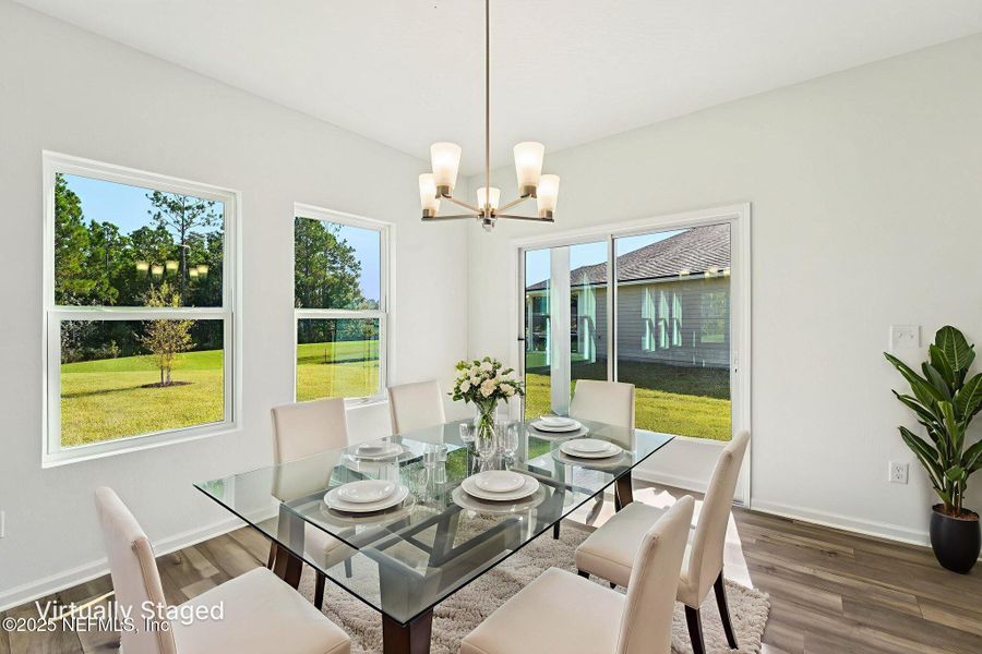 Furnished interior view inside a new home in Panther Creek, Jacksonville (Image 6).
