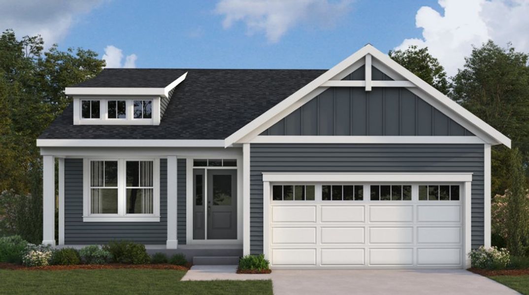 Representative exterior photo of a completed home built from the Edenton by Fischer Homes in Salt Grass at Ward Creek, Panama City Beach, FL (Image 5).