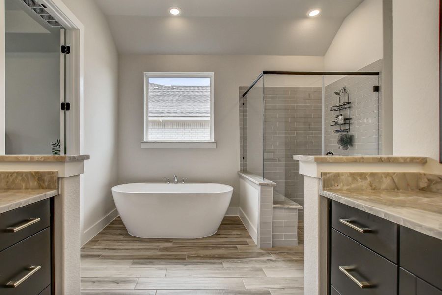 Furnished interior view inside a new home in , San Marcos (Image 19).