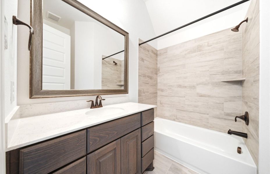 Furnished interior view inside a new home in , Cypress (Image 13).