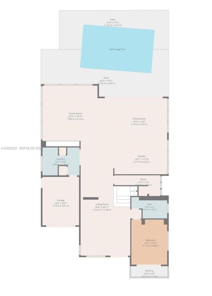 2D floor plan layout of this home in , Miami Beach, FL (Image 3). 2D floor plan layout of this home in , Miami Beach, FL (Image 3).