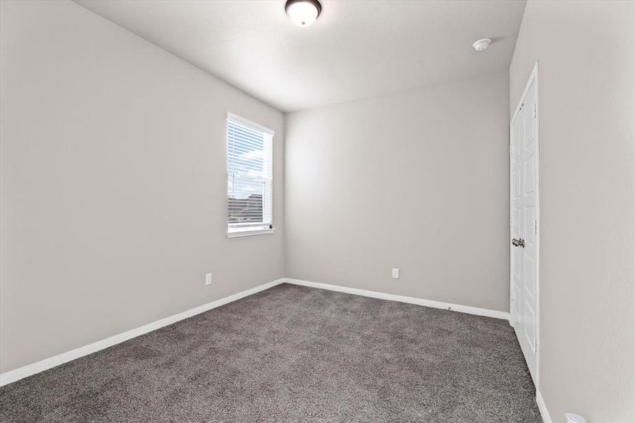 Empty room featuring carpet and baseboards Empty room featuring carpet and baseboards