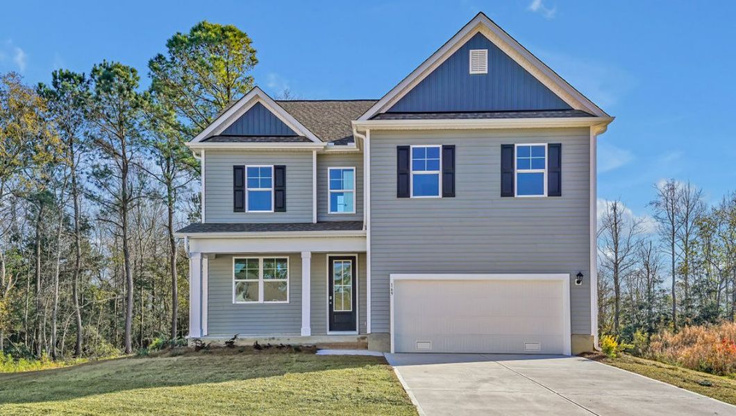 Representative exterior photo of a completed home built from the GLYNN by D.R. Horton in Grayson Park, Leland, NC (Image 1).