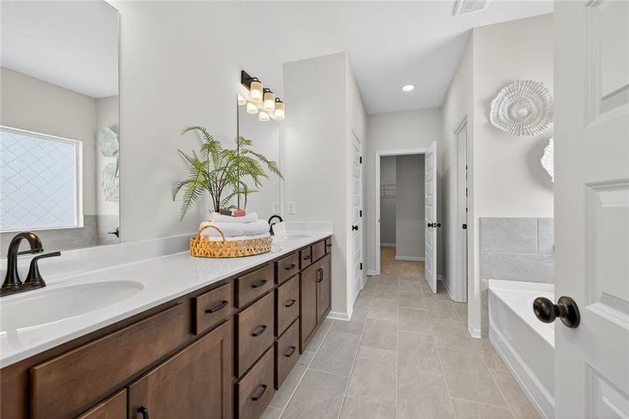 Furnished interior view inside a new home in Allen Manor, Hoschton (Image 42).