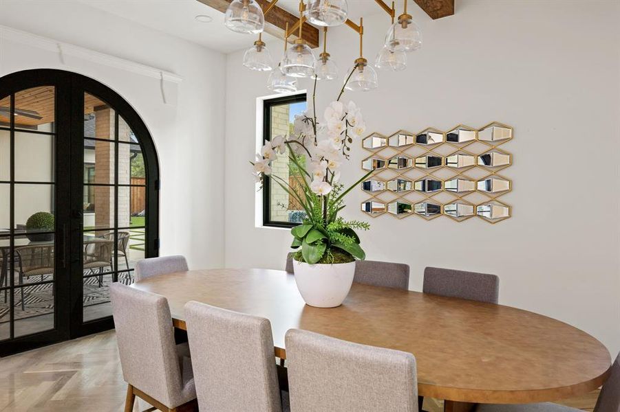 Furnished interior view inside a new home in , Dallas (Image 11).