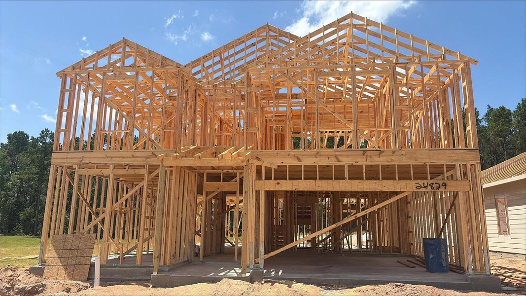 In-progress construction of a new home in Magnolia Springs, Montgomery, TX (Image 23).