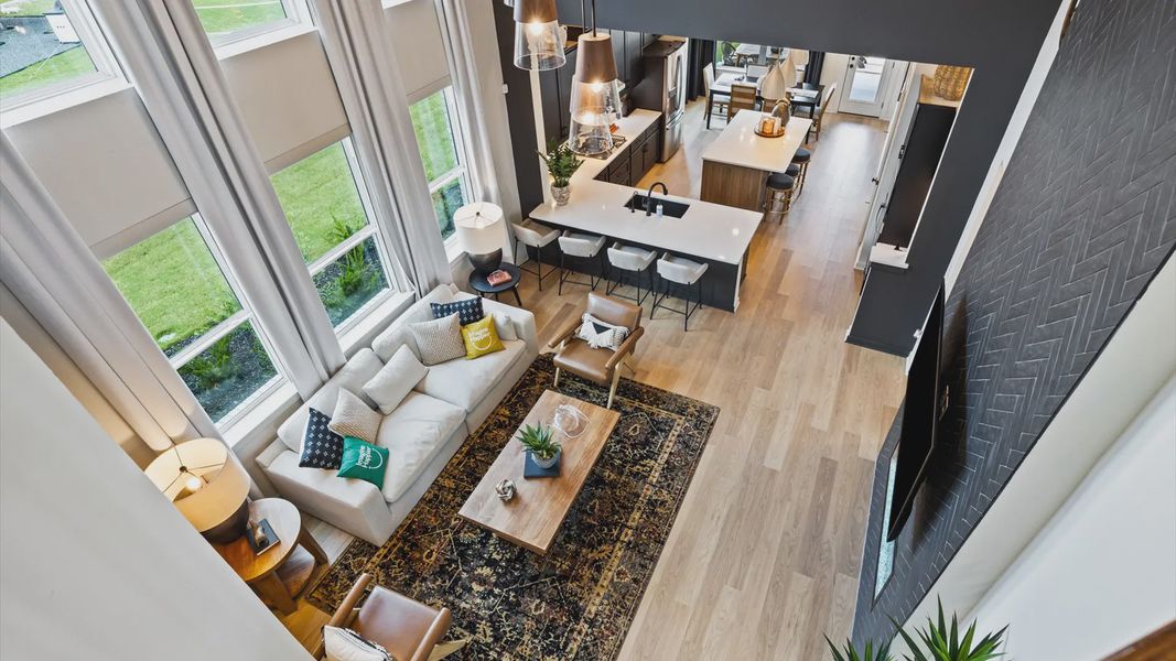 Representative furnished interior of a home built from the Dublin by Chesmar Homes in Legacy at Lake Dunlap, New Braunfels (Image 5).