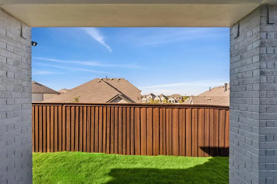 Exterior details and patio area of a home in South Pointe  Village Series, Mansfield (Image 2).