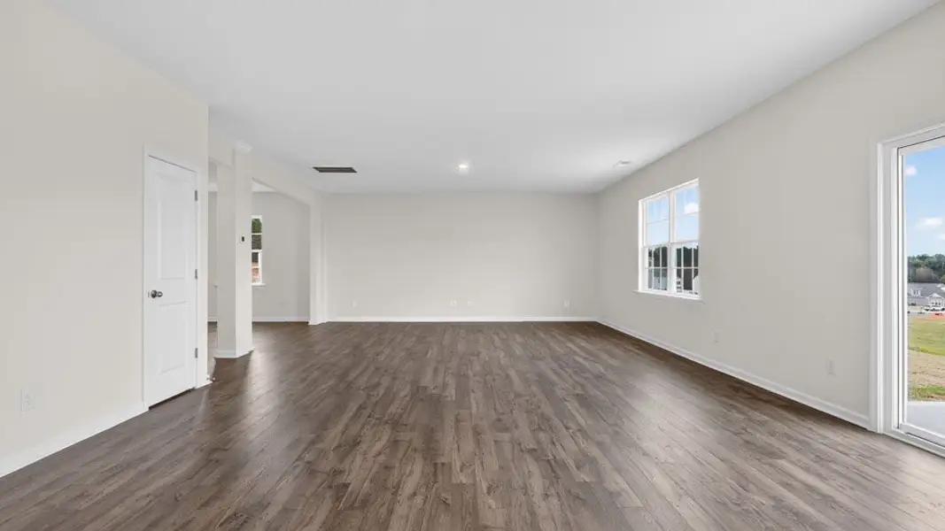 Spacious, unfurnished interior of a new home in Shahbain Reserve, Raeford (Image 25). Spacious, unfurnished interior of a new home in Shahbain Reserve, Raeford (Image 25).