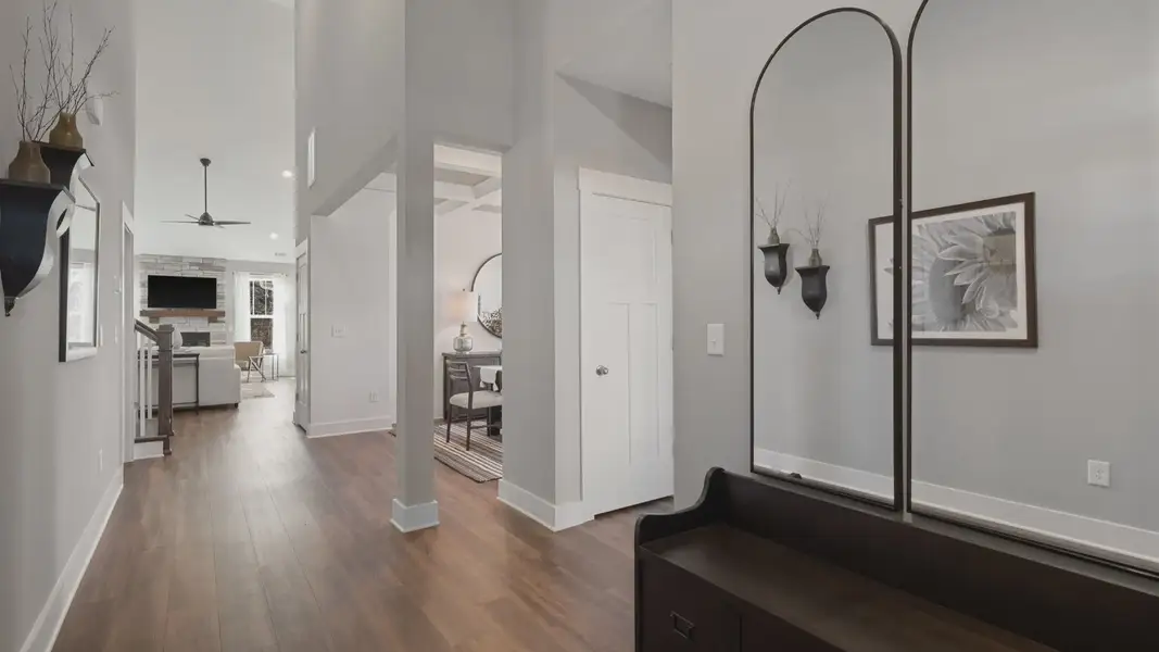 Representative furnished interior of a home built from the Cooper 3 by DRB Homes in Woodglen, Piedmont (Image 4).