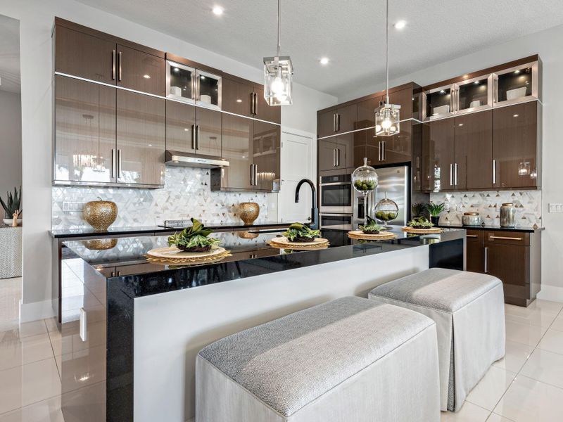 Furnished interior view inside a new home in PGA Village Verano, Port St. Lucie (Image 14).