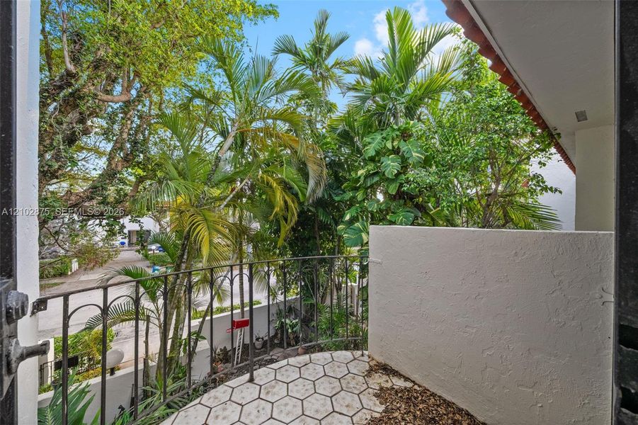 Exterior details and patio area of a home in , Miami Shores (Image 2). Exterior details and patio area of a home in , Miami Shores (Image 2).