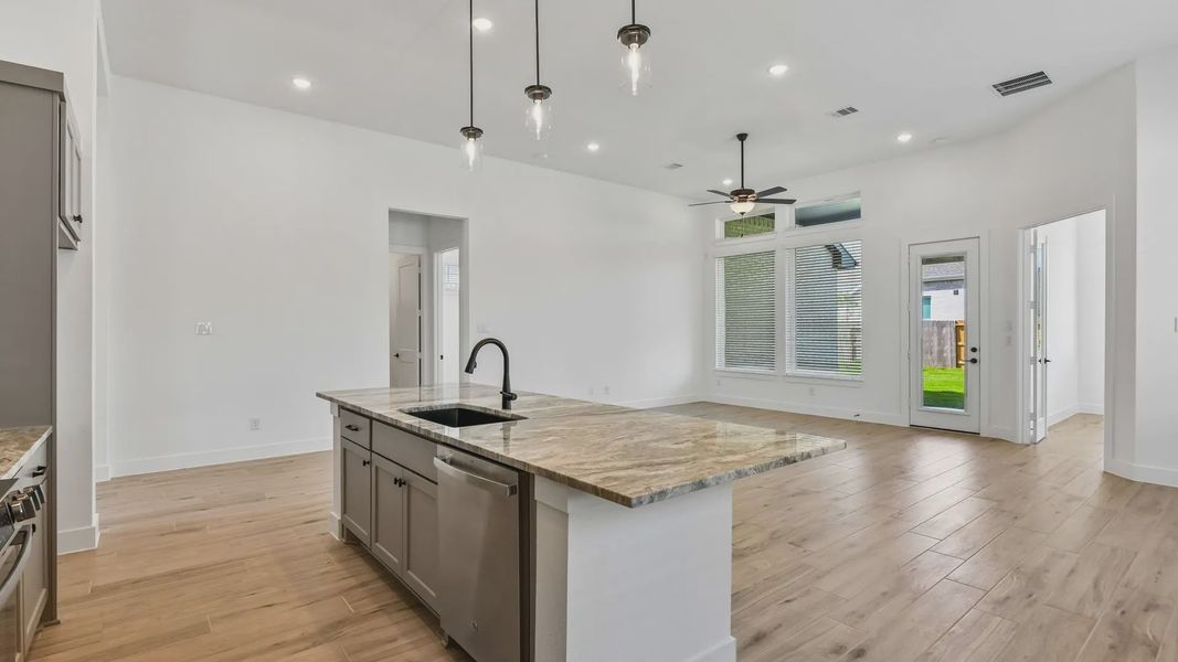 Furnished interior view inside a new home in Artavia, Conroe (Image 11).