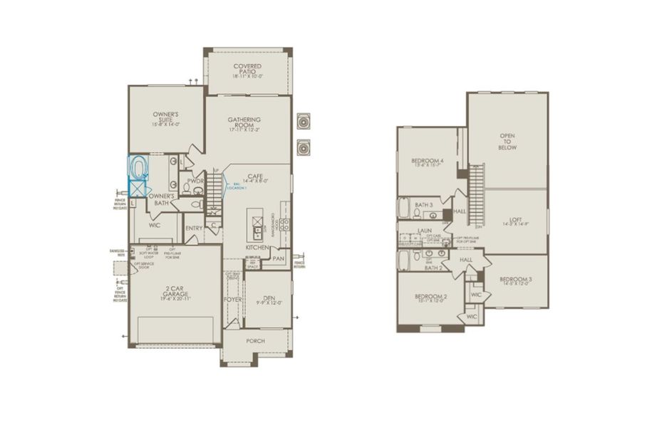 2D floor plan layout of this home in Visara, Surprise, AZ (Image 3).