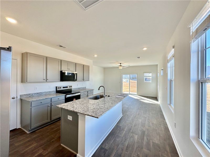 Furnished interior view inside a new home in Champions Village at Cherry Hill, Pendleton (Image 4). Furnished interior view inside a new home in Champions Village at Cherry Hill, Pendleton (Image 4).